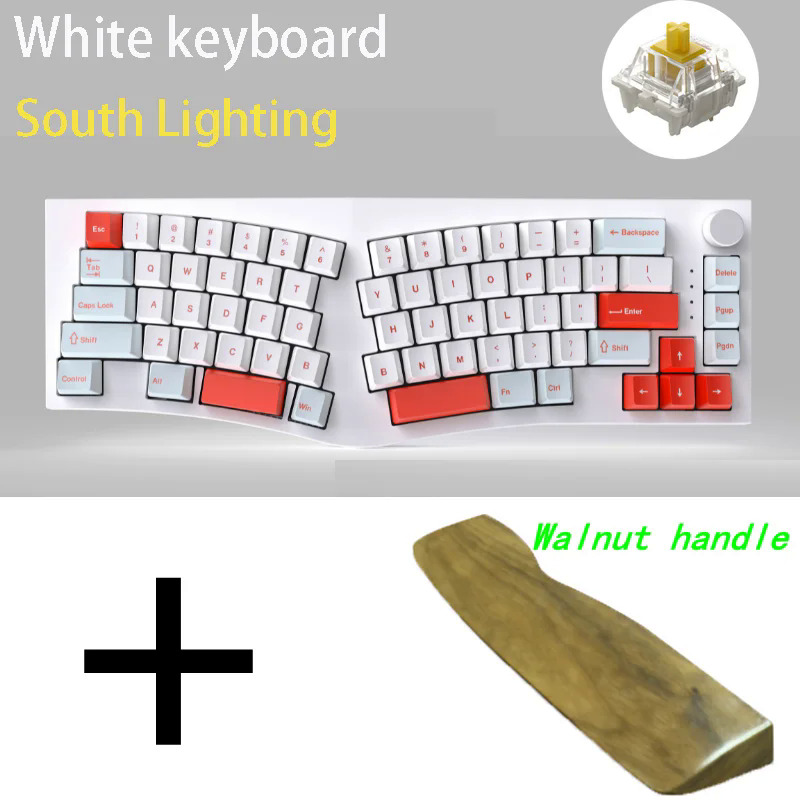 Feker alice80 Alice 80 thông qua cơ khí trao đổi nóng hotswap 68 bàn phím nam chiếu sáng PBT Keycap Gateron Panda Matcha chuyển đổi Kit