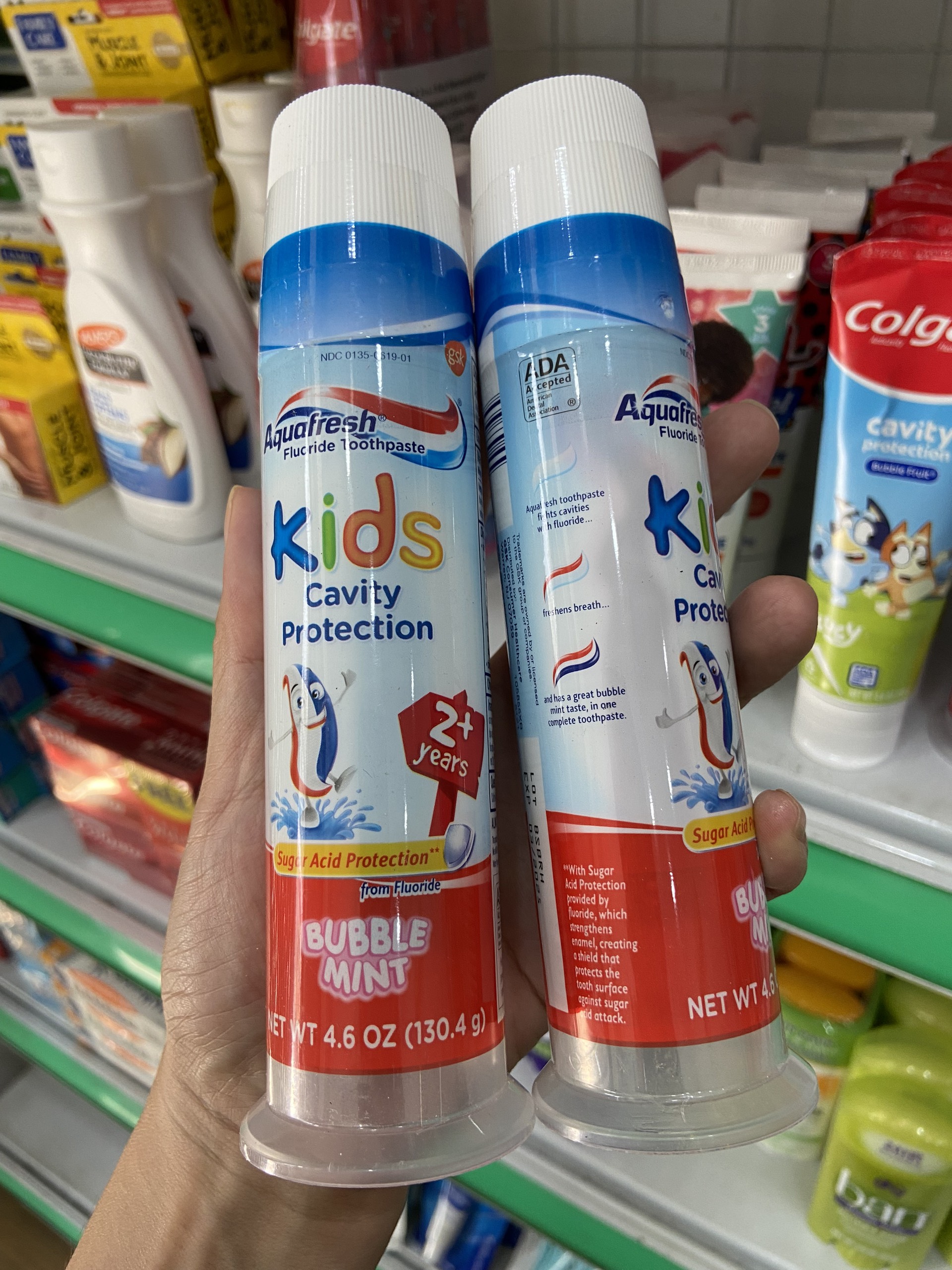 Kem đánh răng Aquafresh Kids Cavity Protection 130g