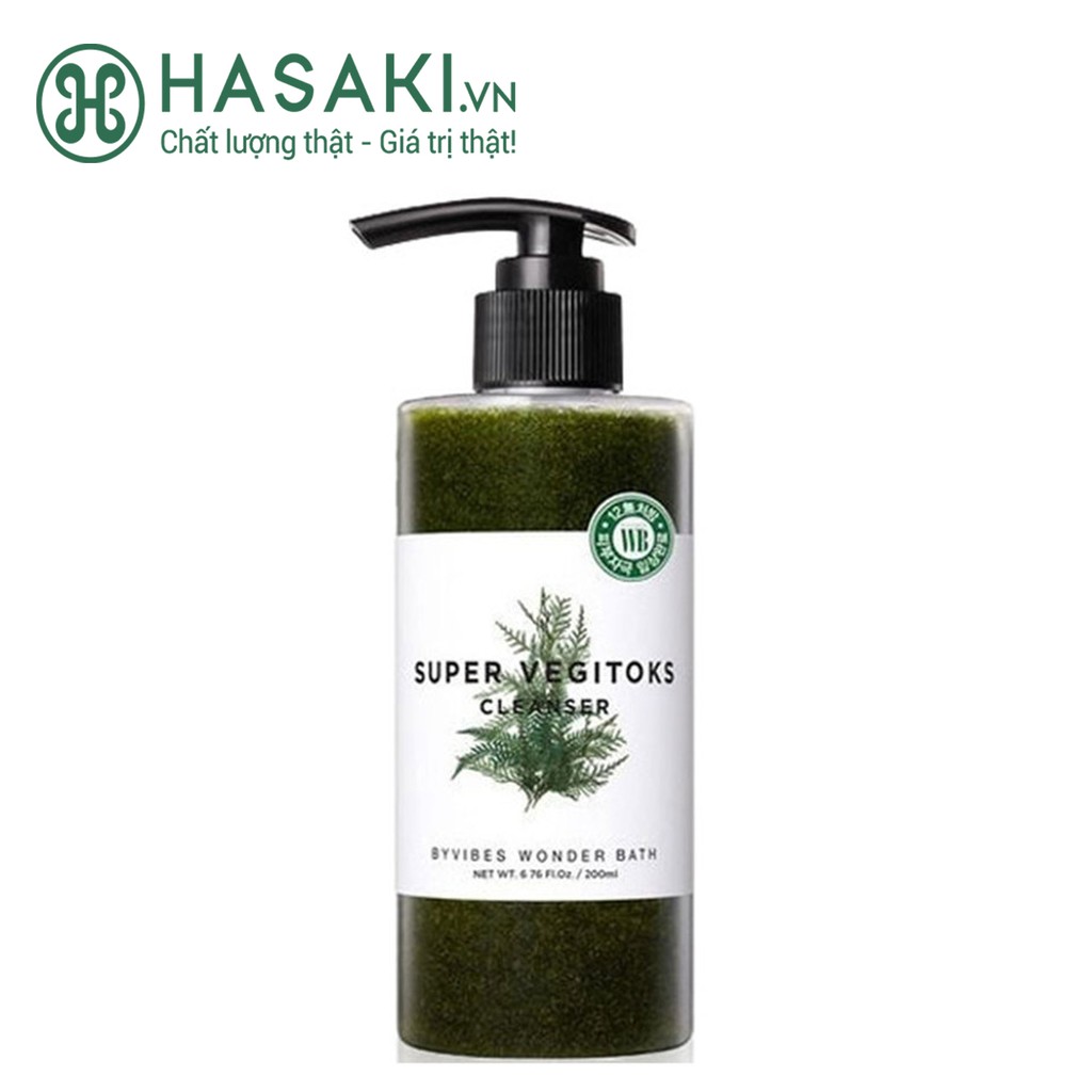 Sữa Rửa Mặt Rau Củ BYVIBES WONDER BATH Super Vegitoks Cleanser 300ml