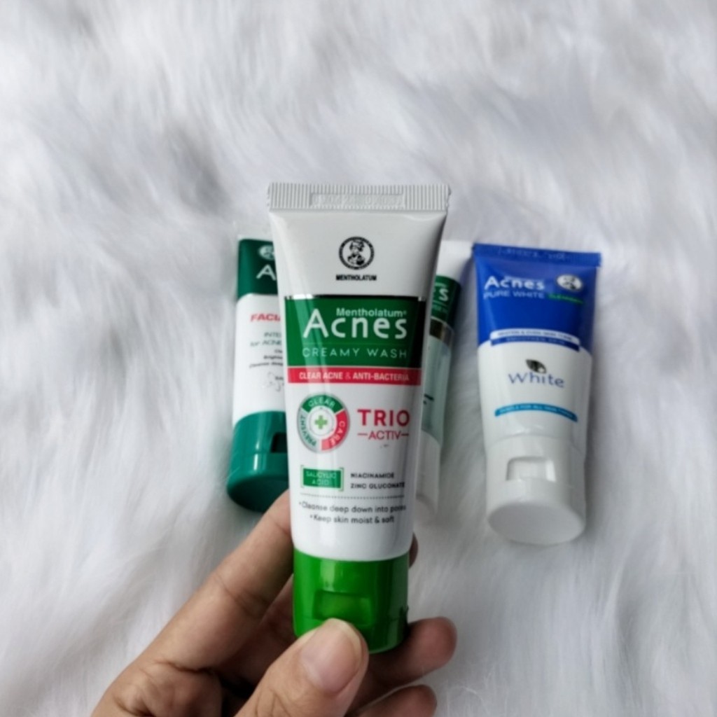 3 tuýp Kem rửa mặt Acnes 25g - Hàng mẫu dùng thử