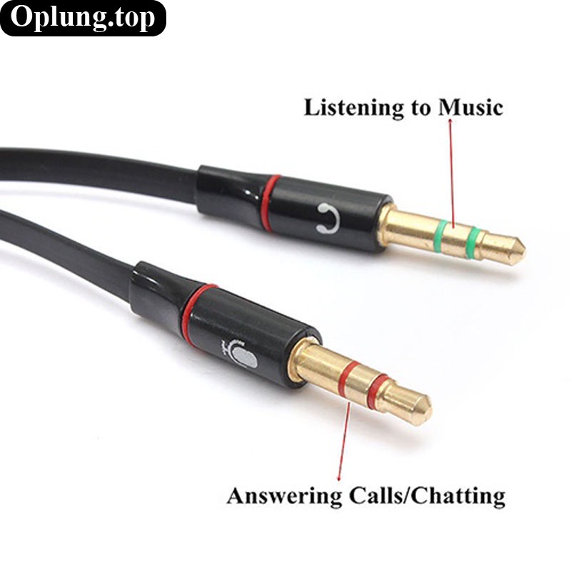 Cáp chia jack nối audio 3.5mm 1 jack cái ra 2 đực