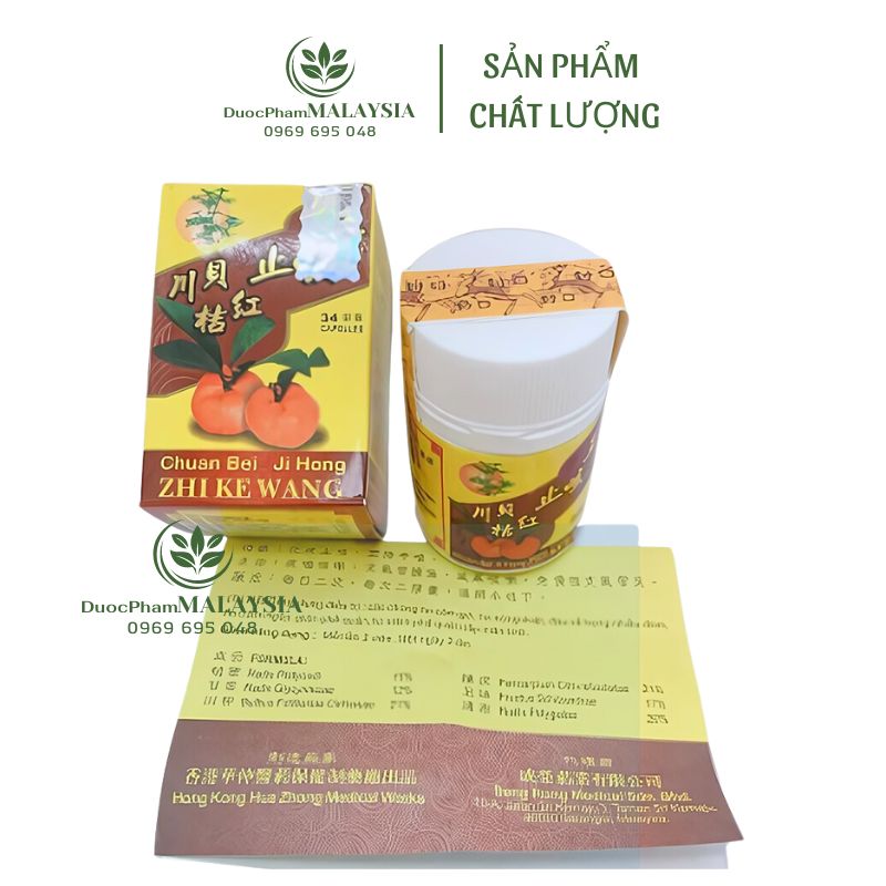 H.o cát hồng malaysia 34 viên – hỗ trợ các vấn đề về h.o, hen s.uyễn