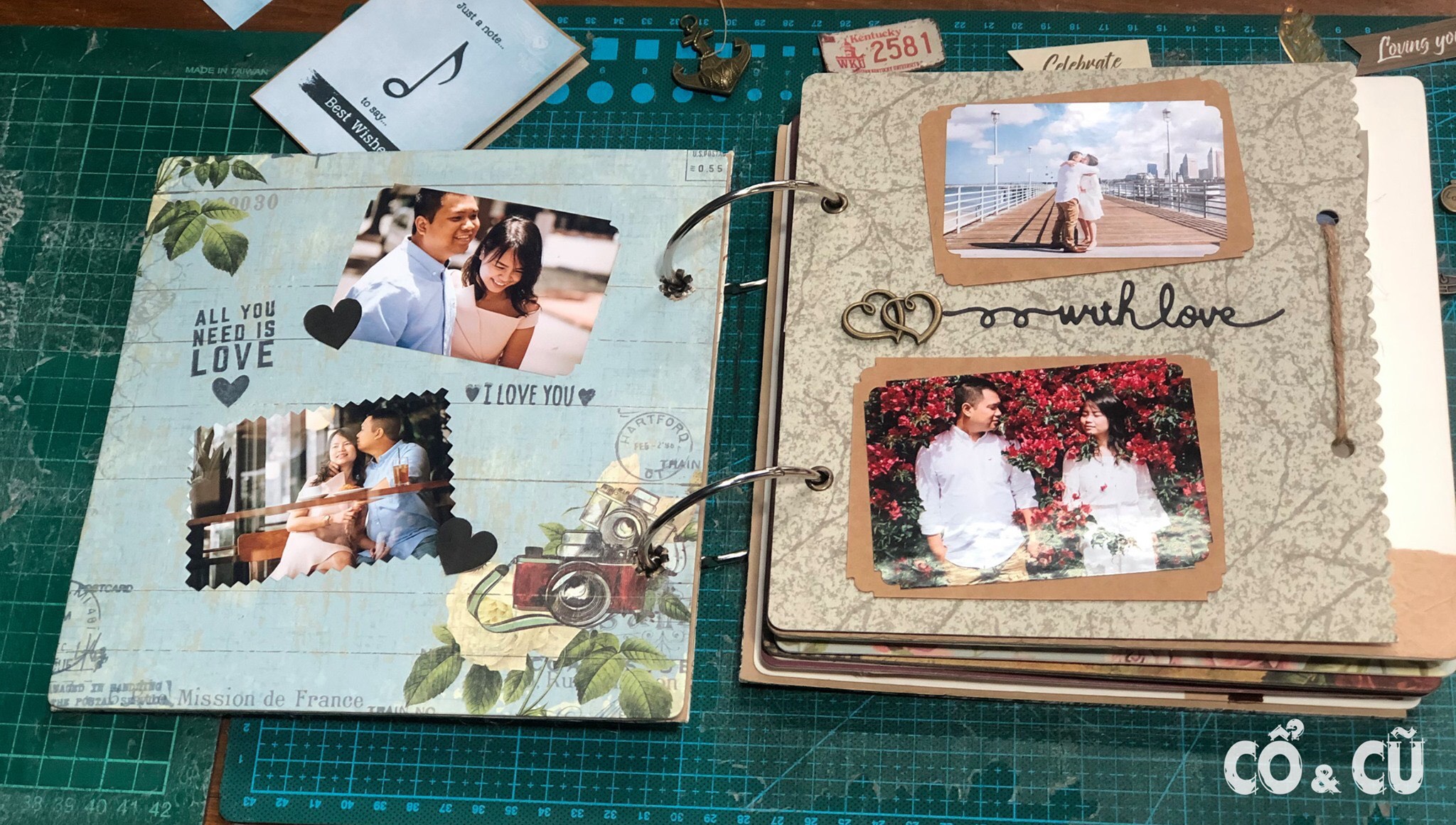 [HCM]Album Scrapbook Retro Clock