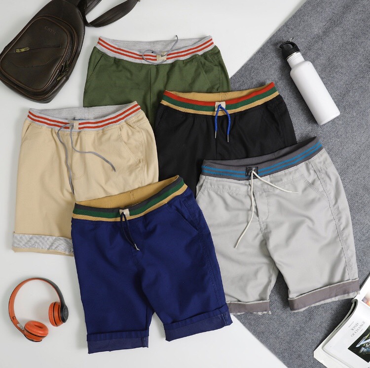 Quần short lưng thun HT13