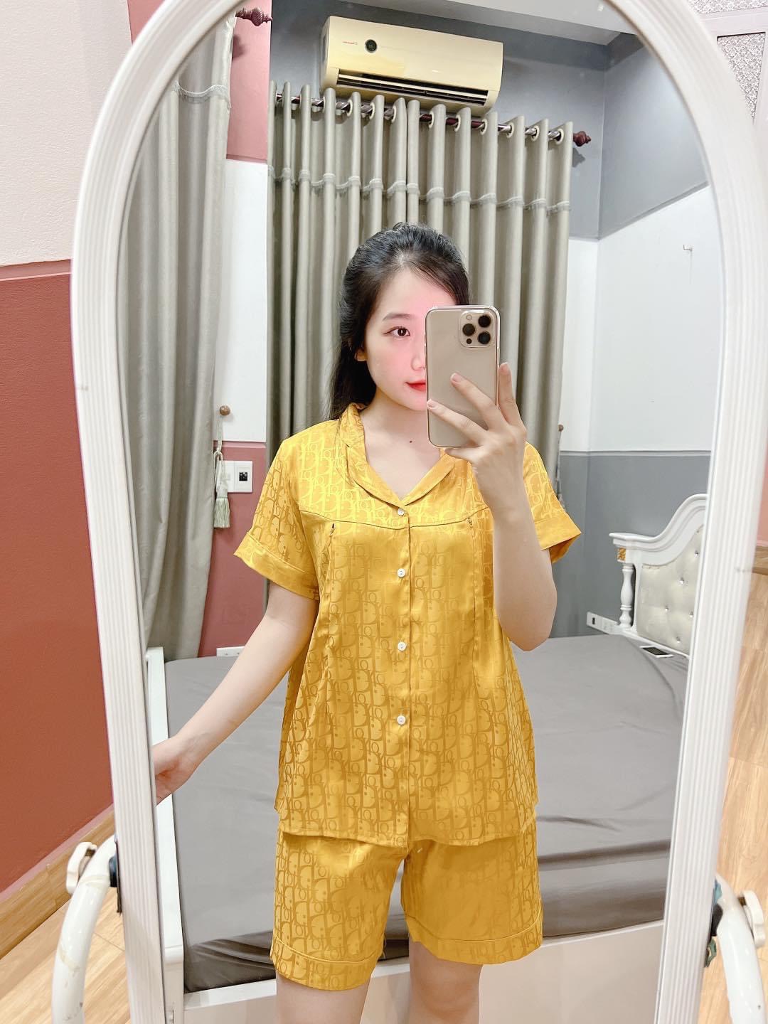 bộ đồ bầu chất lụa kết hợp sau sinh giá rẻ, đẹp