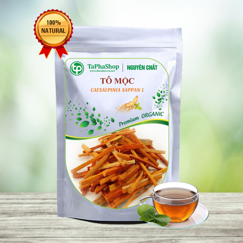 Tô mộc sấy khô túi lớn loại 1kg - Thảo Dược Tấn Phát - Trà ngon giúp thanh nhiệt và giải độc