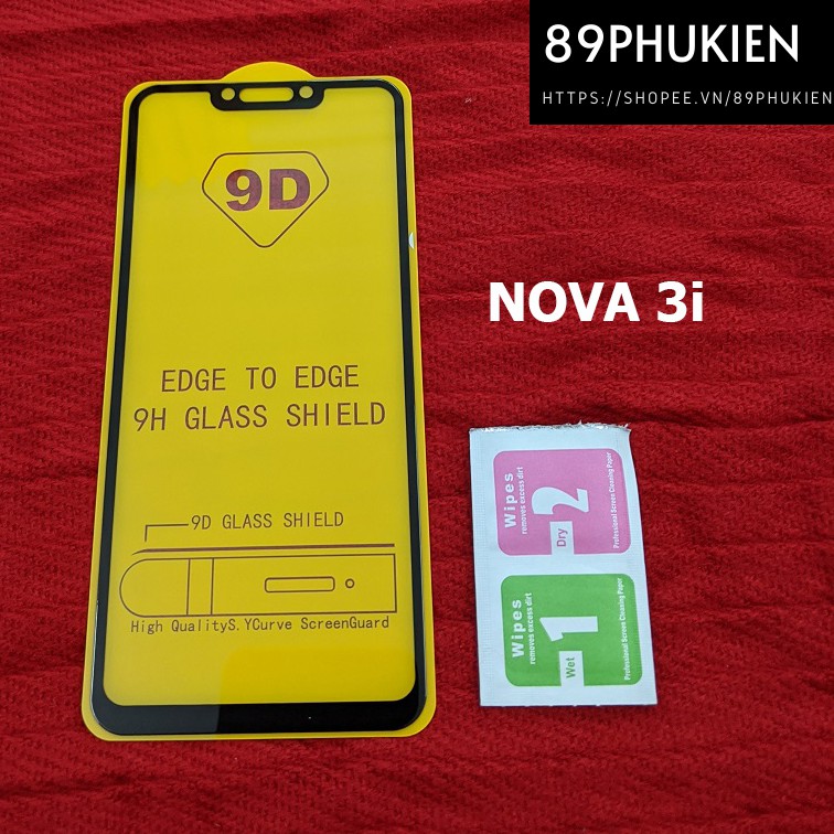 Kính cường lực full màn hình Huawei Nova 3i
