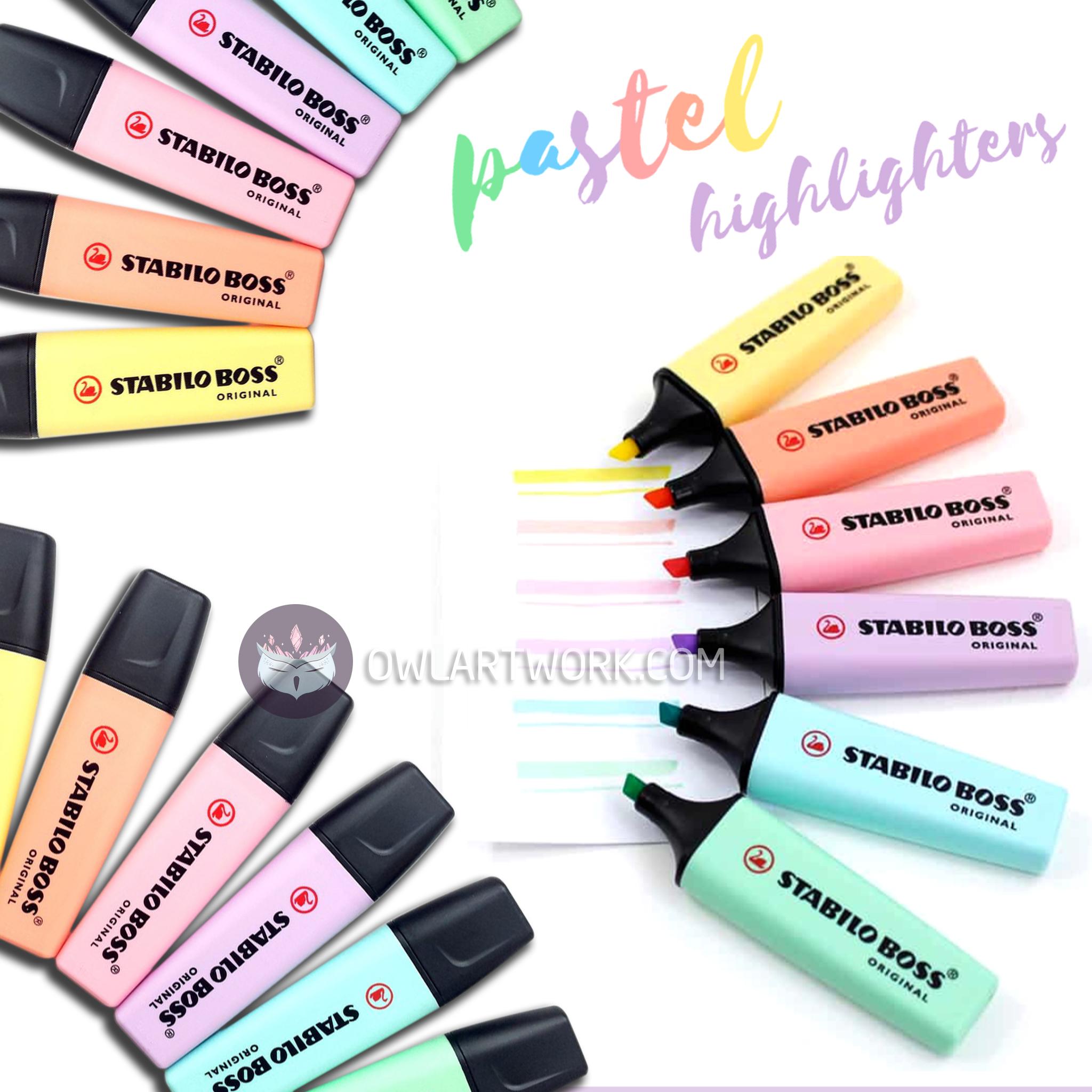 [HCM]Bút Dạ Đánh Dấu Stabilo Boss Highlighter - 6 màu Pastel (Made In Germany)