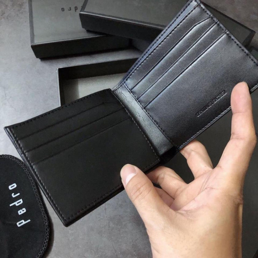 Set Ví Thắt Lưng PEDRO nam full box, túi giấy hàng [TẶNG KÈM CARDHOLDER]