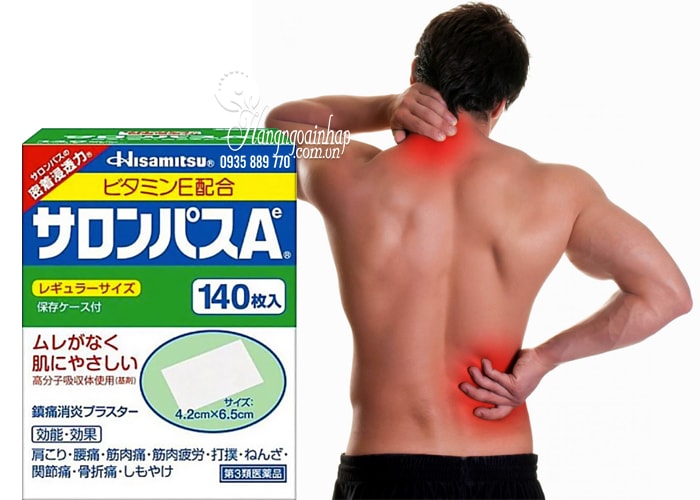 [HCM]Miếng Dán Salonpas Hisamitsu Nhật Bản 140 Miếng