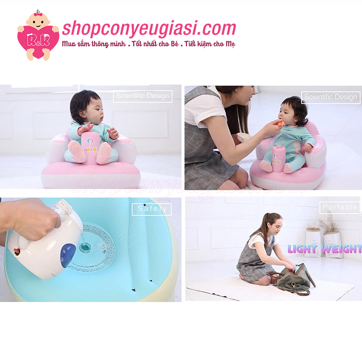 [HCM]Ghế Hơi Tập Ngồi Cho Bé NaiB