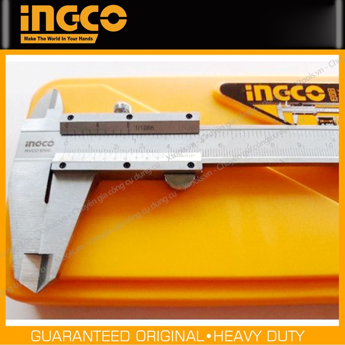 Thước kẹp cơ siêu chính xác INGCO thước cặp thép Cr-V siêu cứng chống rỉ chuẩn xác tuyệt đối sửa chữa cơ khí tiện kim loại