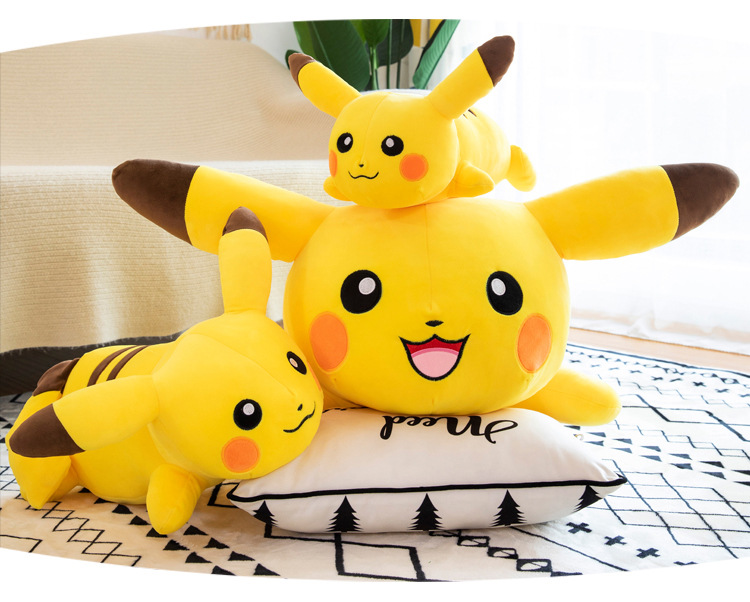 Gấu bông pokemon pikachu nằm dễ thương