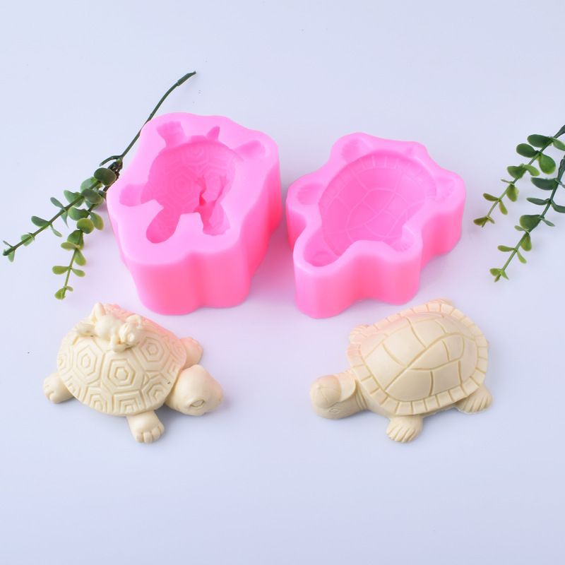 Khuôn silicon 4d con rùa to 9.3*4.8cm
