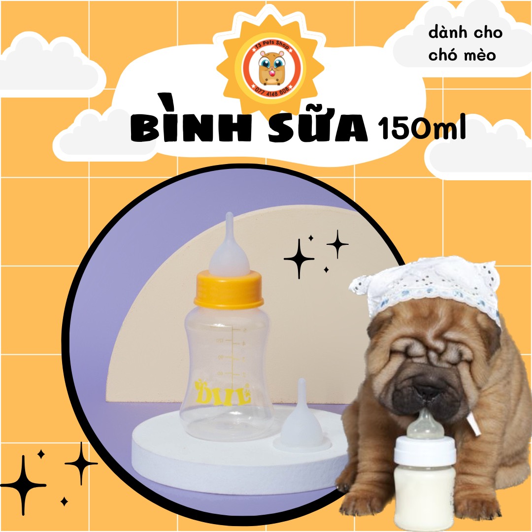 Milk Bottles for Newborn Dogs and Cats (Available in 2 Sizes) - T3 Pets Shop