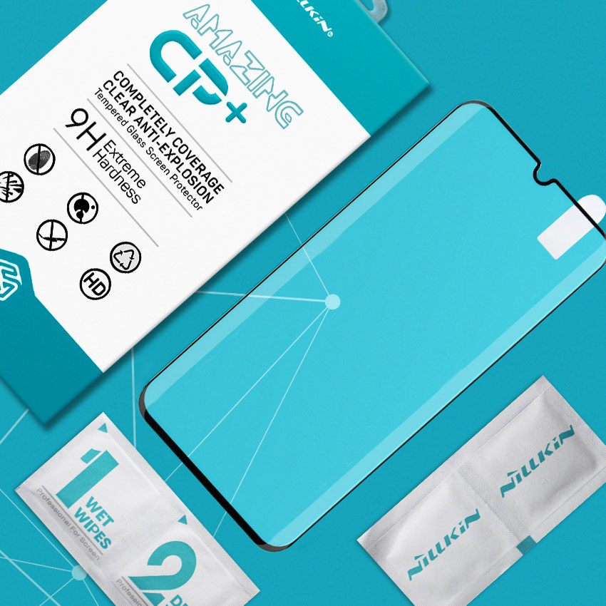 Miếng dán cường lực cho Xiaomi Mi Note 10 Lite Full hiệu Nillkin (Đen)