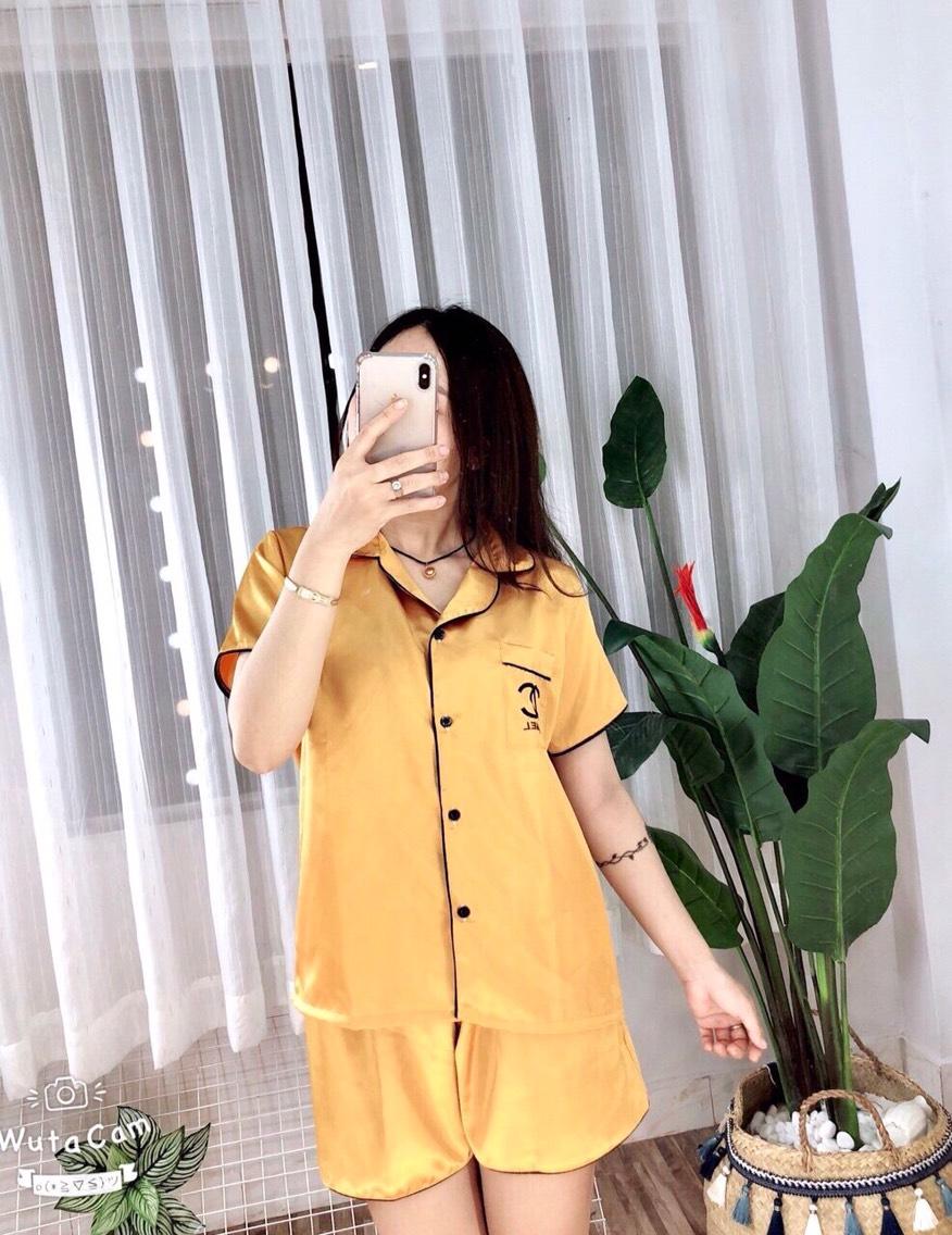 bộ đùi pizama phi lụa siêu xinh
