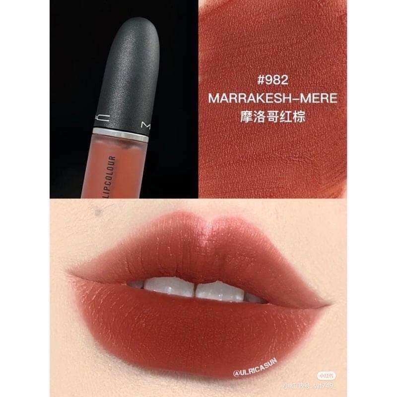 Son mac power kiss liquid màu 982 marrakesh mere