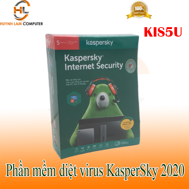 Bảng giá Phần mềm diệt virus internet Kaspersky KIS5U 5PC/1 năm 2020 - Hãng phân phối Phong Vũ