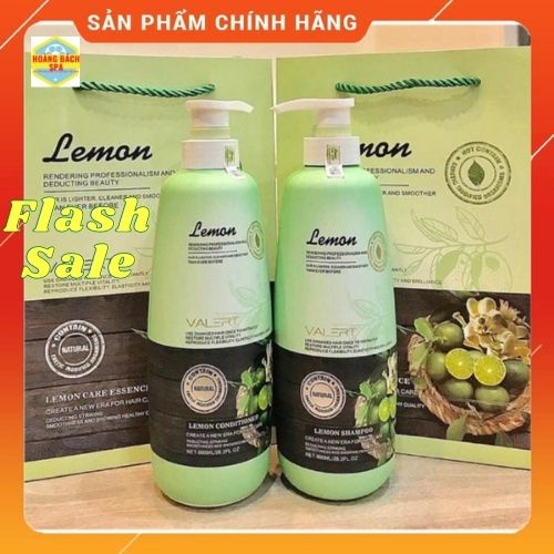 Cặp dầu gội xả lemon valert chanh & hoa bưởi 800ml x 2 chính hãng cao cấp