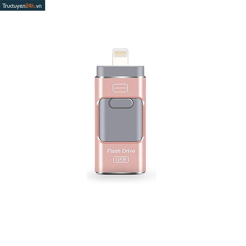 Ổ Cứng Di Động Flash Drive 32GB Dành Cho Iphone, IPad, IPod, Android Và PC(HỒNG)