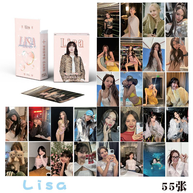 Lomo card blackpink 50, 55 tấm - thẻ hình các thành viên nhóm nhạc blackpink