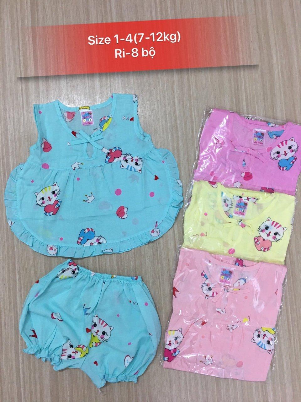 Combo 5 bộ đồ lanh cho bé trai ,gái 5-27kg