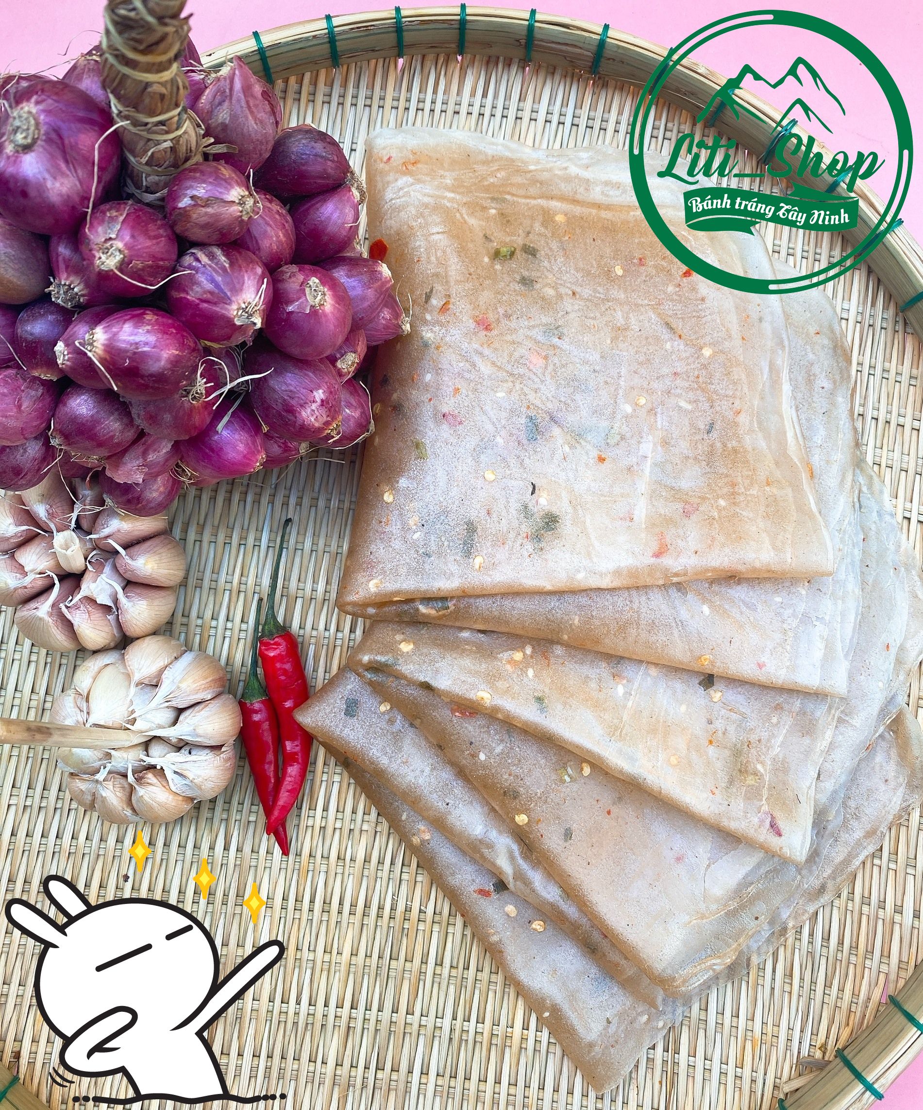 Bánh tráng Dẻo Me tây ninh 500Gr
