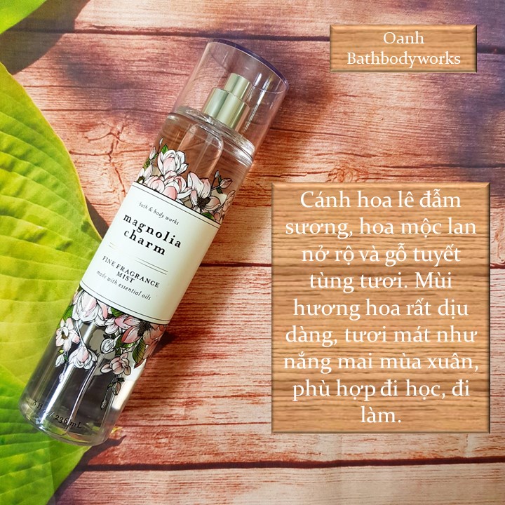 [Đủ mùi] Xịt thơm body mist Bath & Body Works (Auth)