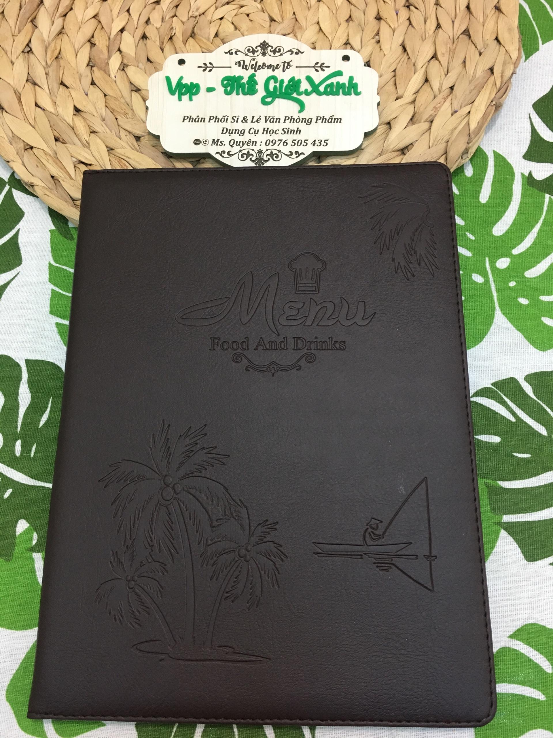 BÌA MENU 10 LÁ CAO CẤP 21210 (24*32CM)