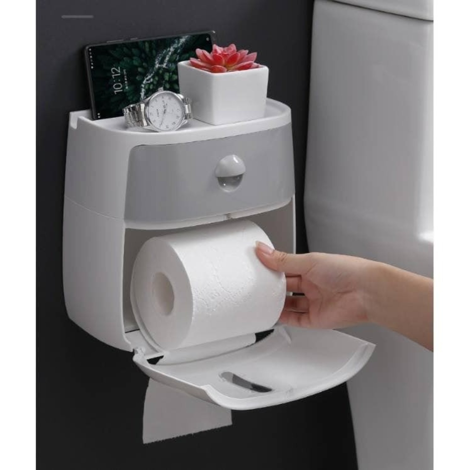 KỆ ĐỂ PHÒNG VỆ SINH 2IN1 ECOCO 2 TẦNG E1804