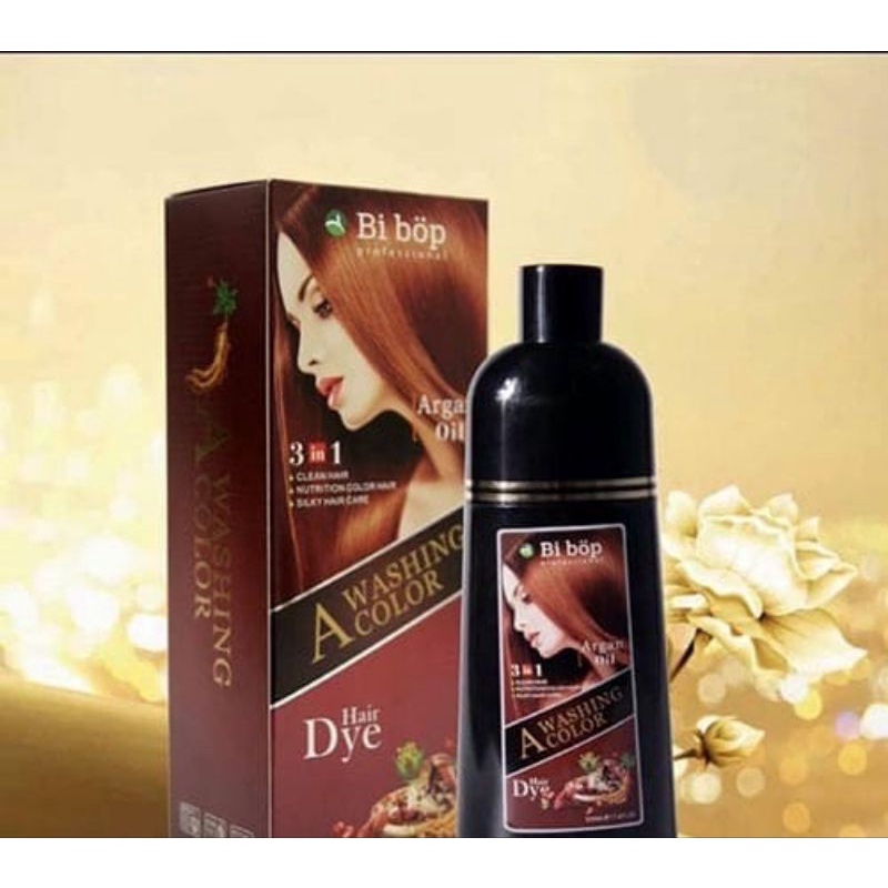 Dầu gội phủ bạc nâu đen bi bop nhật bản 500ml