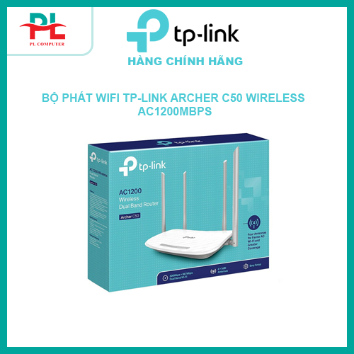 Thiết bị mạng - router tp-link c50 ac1200 - hàng chính hãng