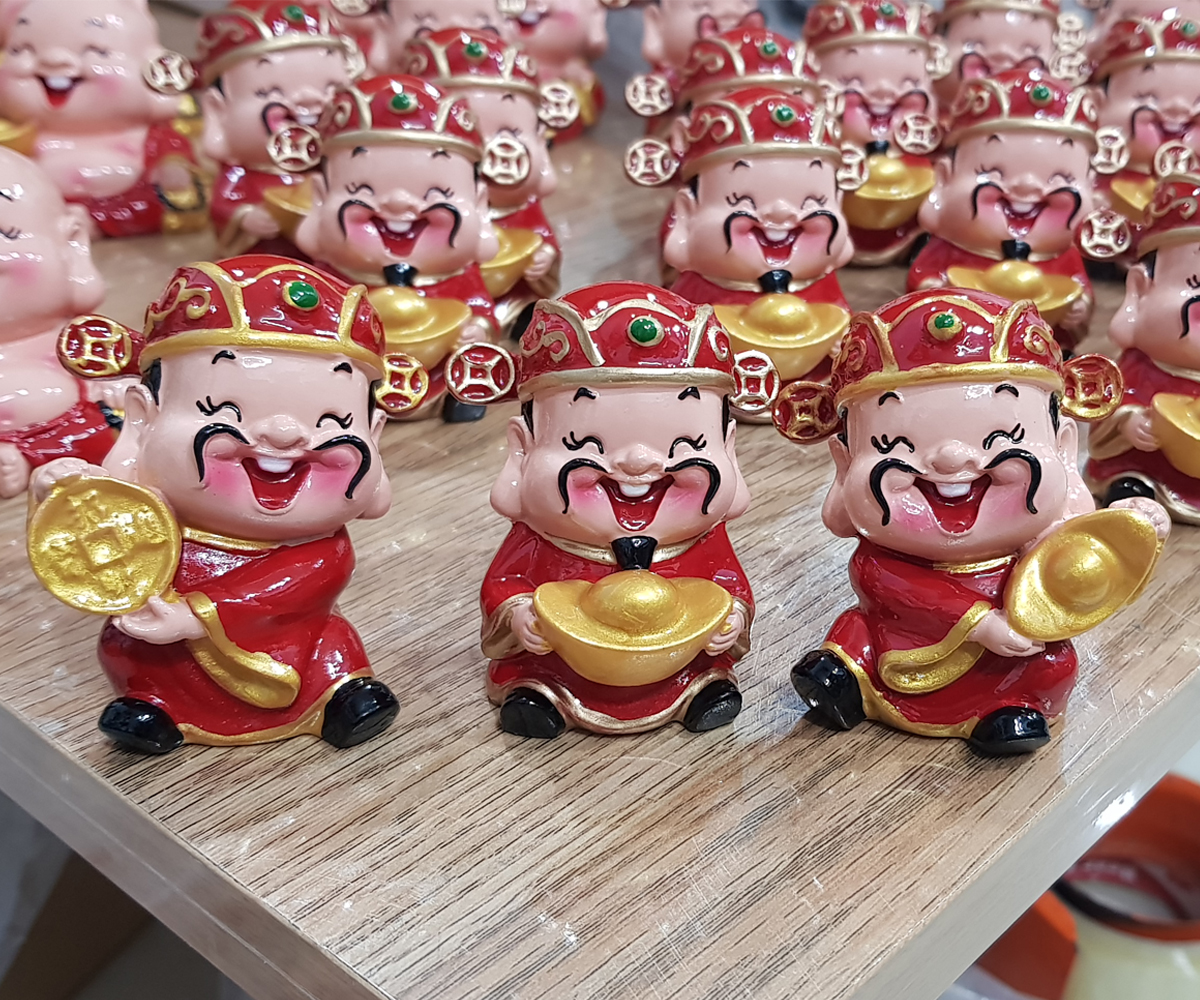 [HCM]Tượng chibi Thần Tài size 6cm chiêu tài - may mắn