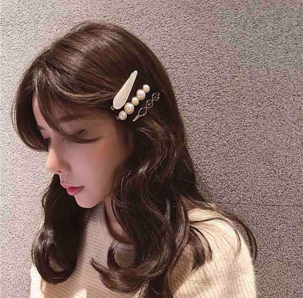 [HCM]Set 3 kẹp tóc vintage + sang chảnh