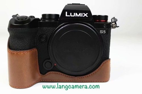 Bao da Halfcase máy ảnh Lumix S5