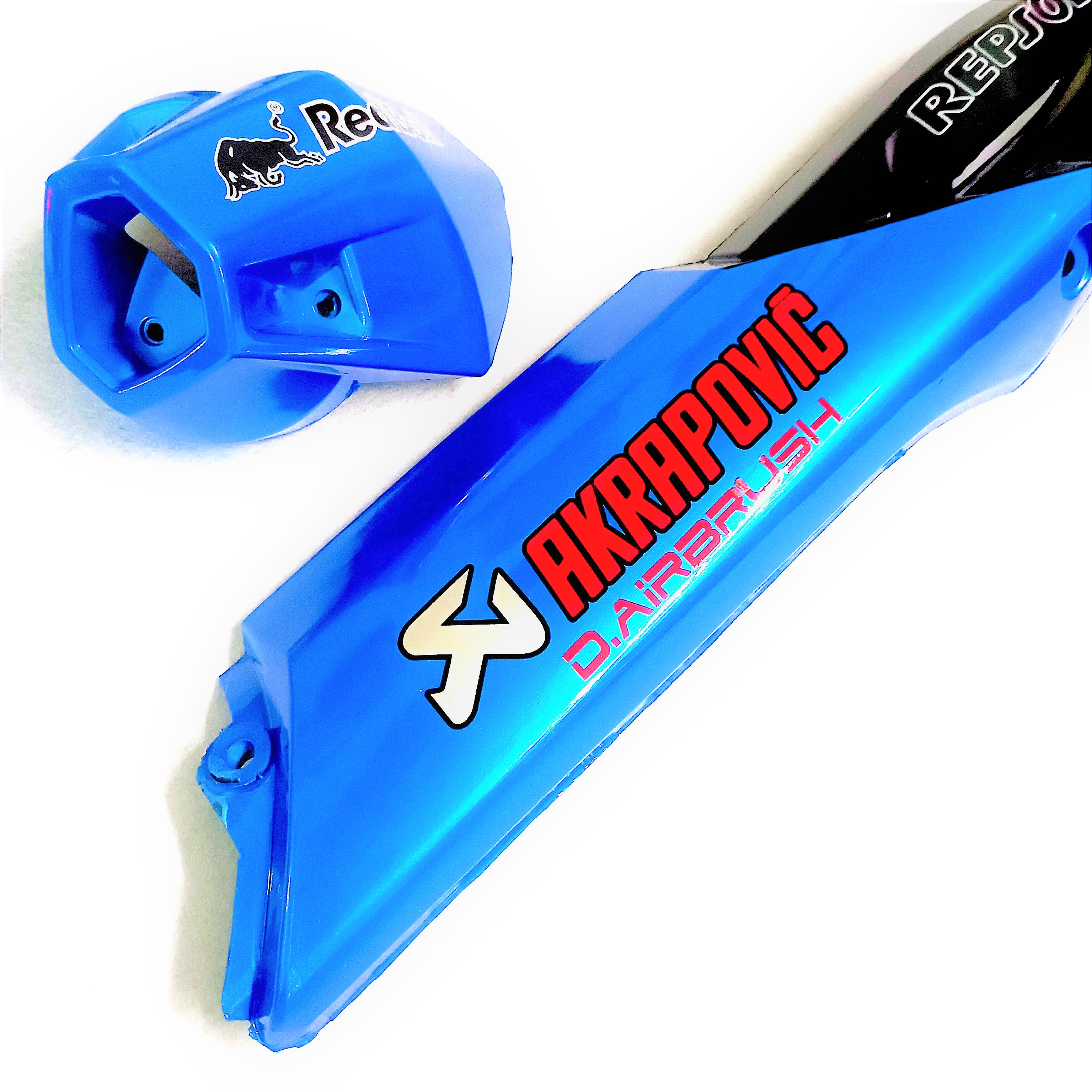 BỘ ỐP PÔ WINNER V1 XANH NGỌC ĐEN ( chụp pô + thân pô )