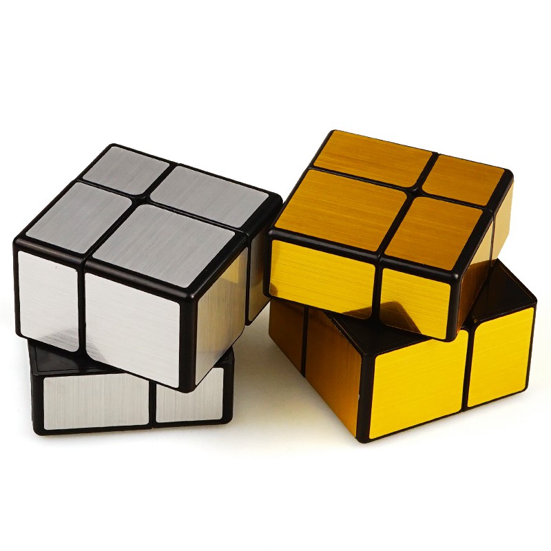 Rubik 2x2 QiYi 2 Tầng Rubik Mirror Độc Đáo (Gold)
