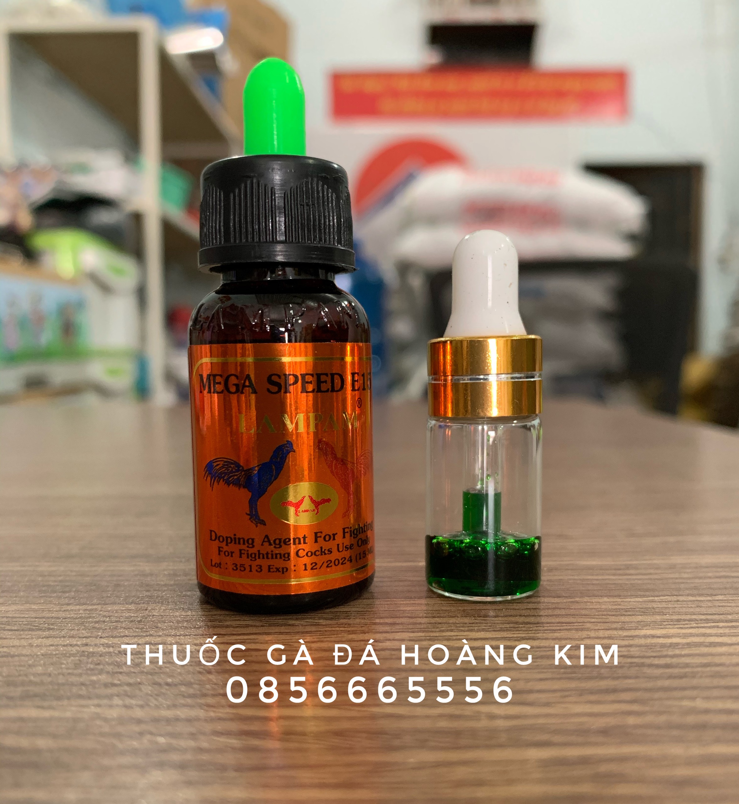 1cc MEGA SPEED E15 - Nhỏ đá tăng bo tải cựa cho gà