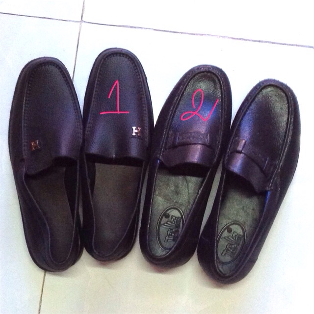 Giày nhựa nam giả da