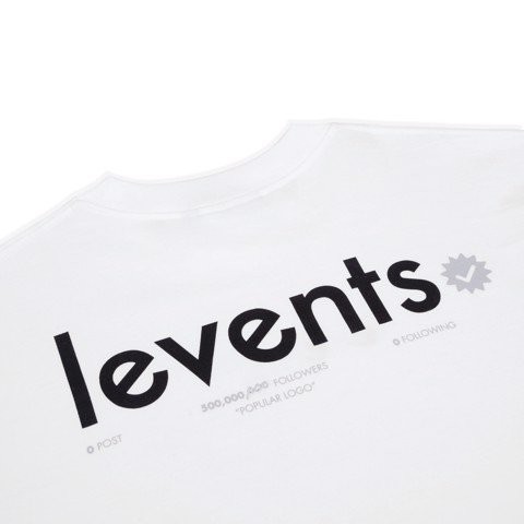 Áo thun LEVENTS Popular Logo/ White Black