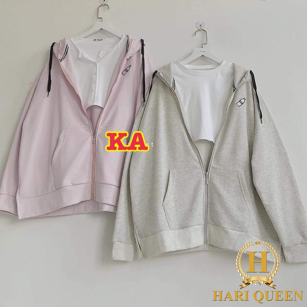Áo khoác nỉ in chai nước DTR0620