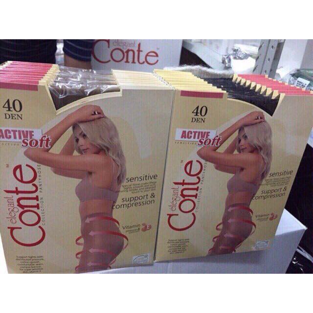 Quần Tất Conte actve soft Nga 20D màu Da( Natural) size S(45-55kg)