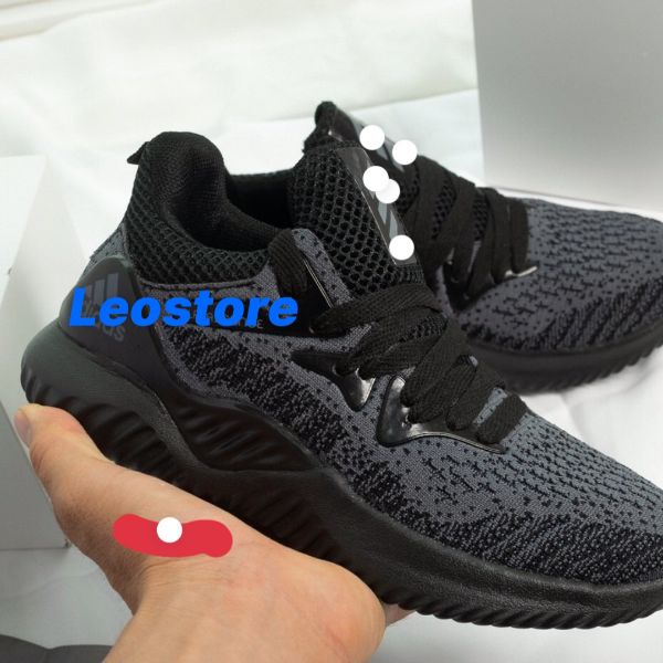[HCM]Giầy thể thao alphabounce đen ghi nam nữ