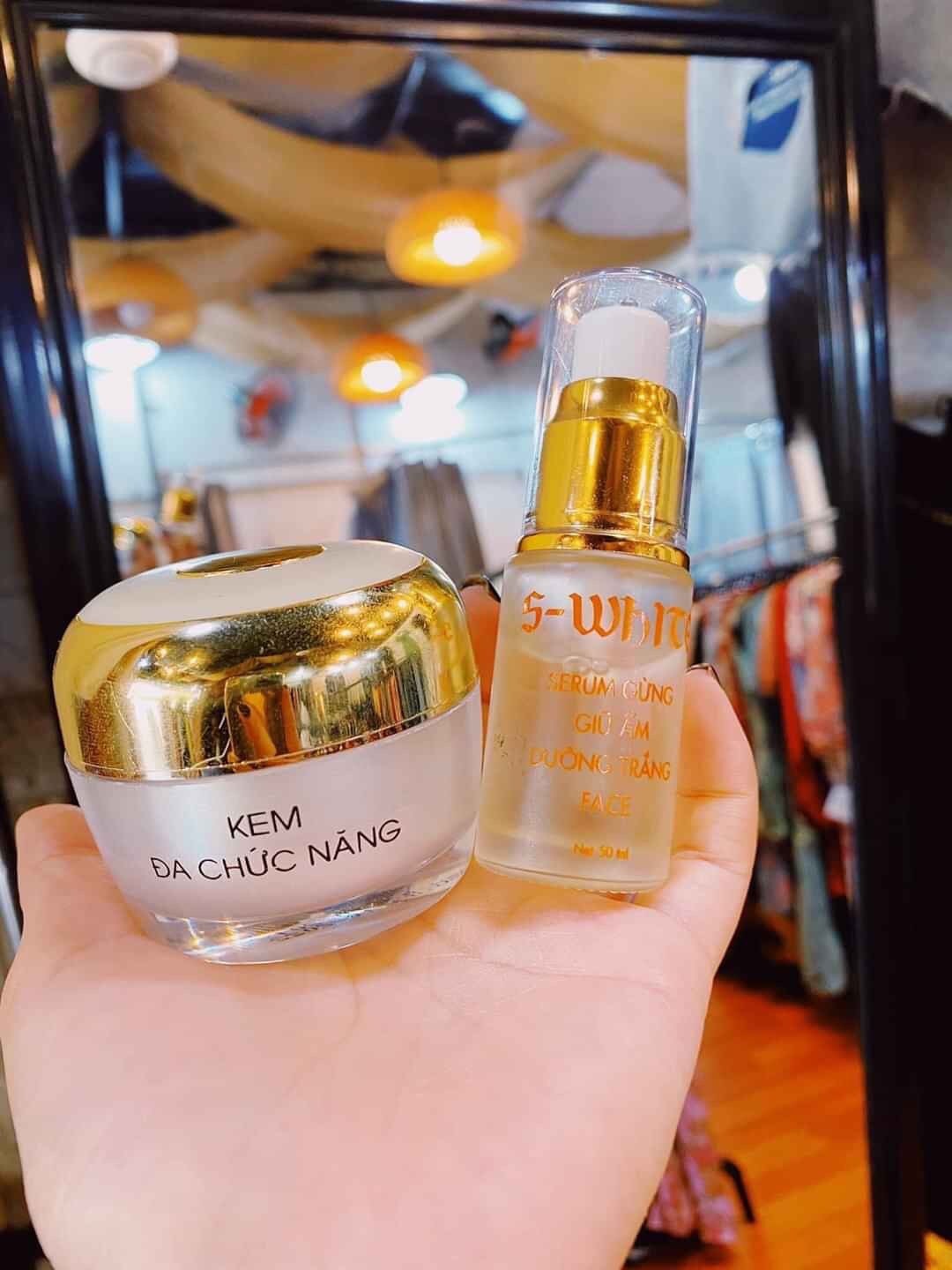 [HCM]Kem Face Đa Chức Năng Và Serum Swhite
