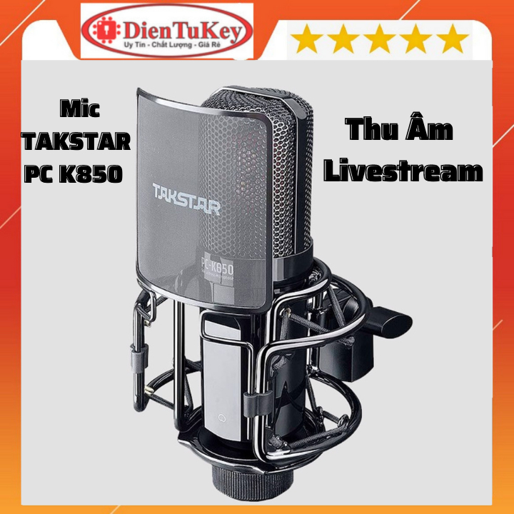 Mic Thu Âm Takstar PC-K850 Chính Hãng (Bảo Hành 1 năm)