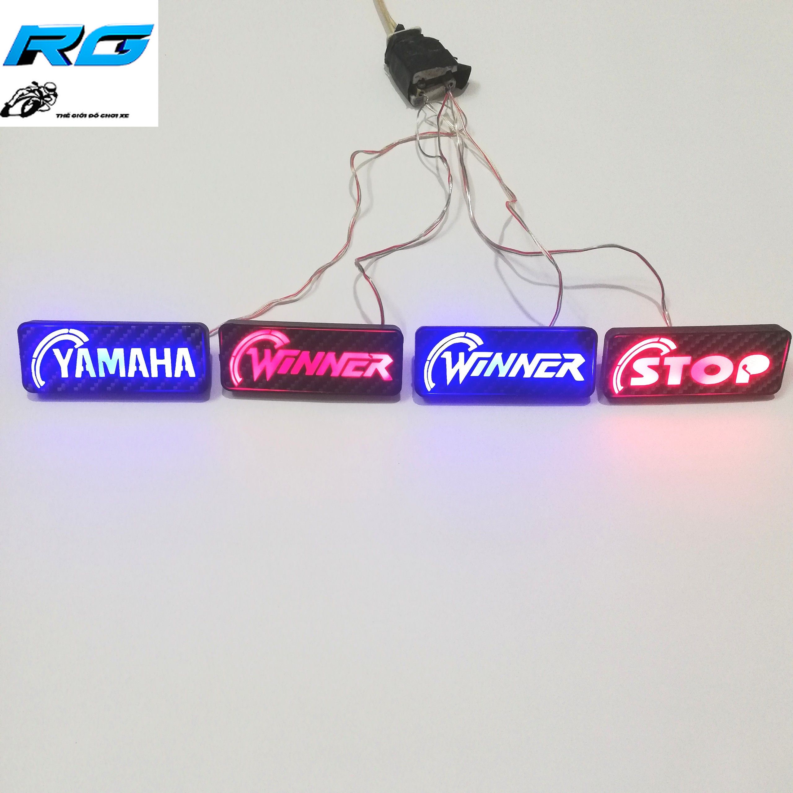 Chữ led gắn đuôi dè xe máy