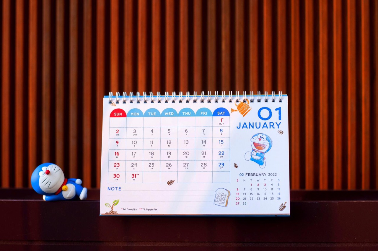 Lịch Để Bàn Doremon Doraemon