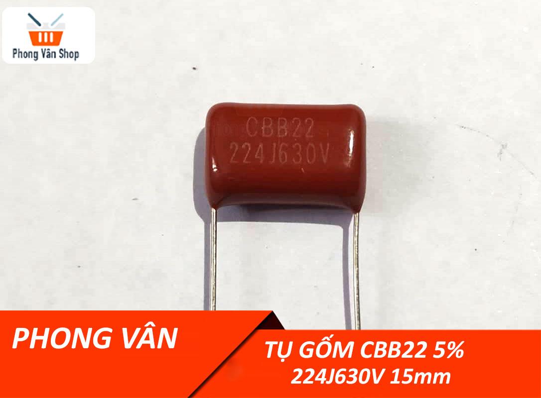 5 Tụ 224j630v CBB22  - chân cắm 15mm