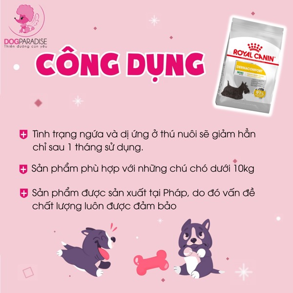 Hạt Cho Chó Viêm Da Dị Ứng Royal Canin Dermacomfort Mini - [Nông Trại Thú Cưng]